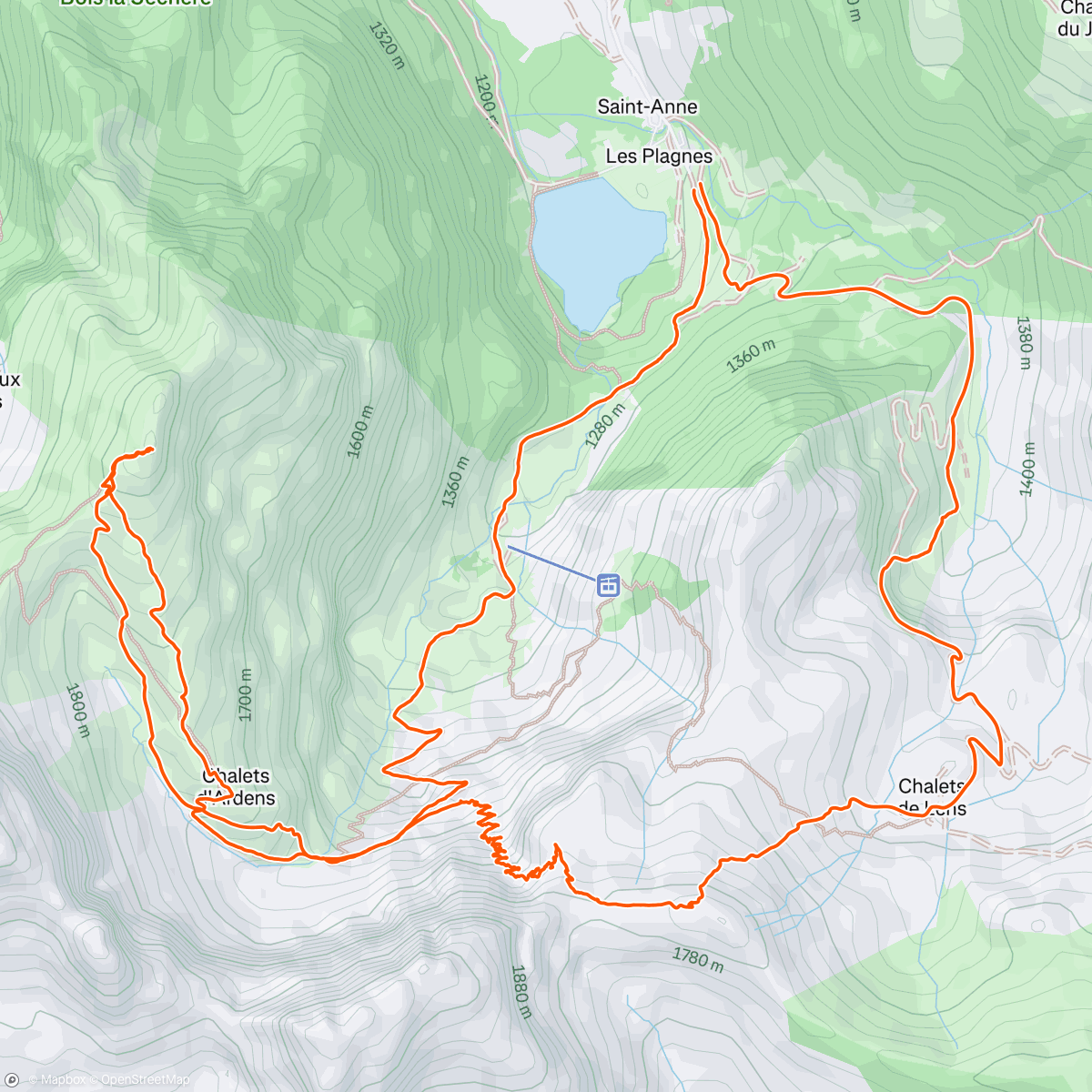 Map of the activity, Retour du ski de rando 🤩