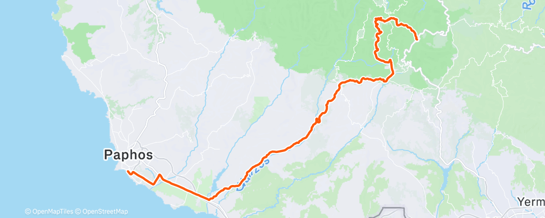 Map of the activity, Olympusman Triathlon - Bike