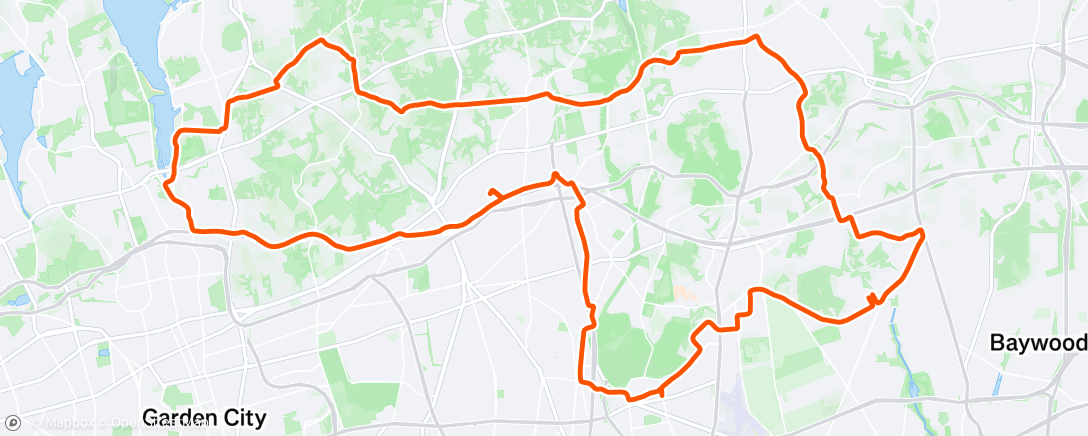 Map of the activity, TR - OG Ride