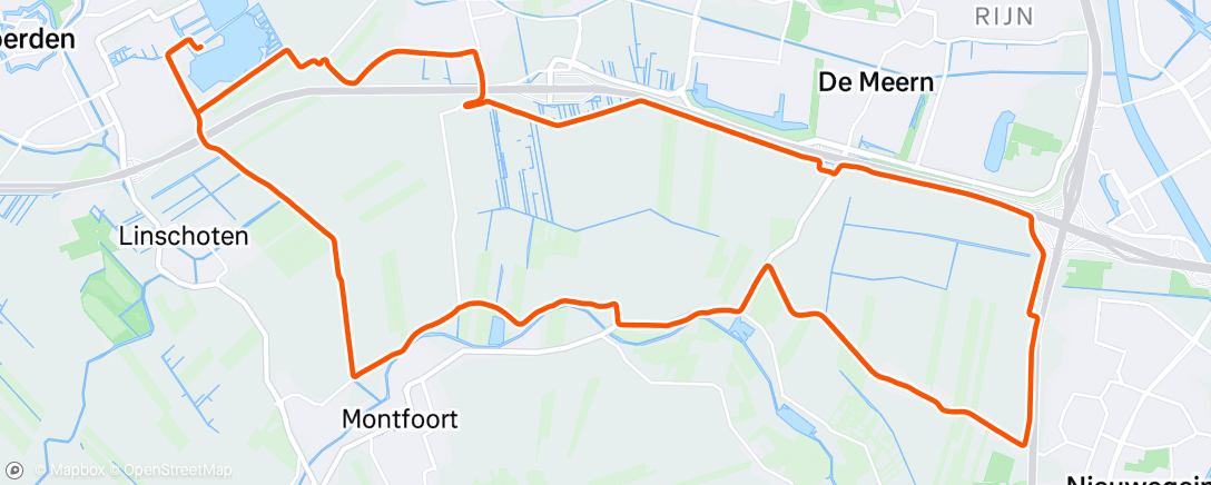 Mapa de la actividad (Afternoon Ride)