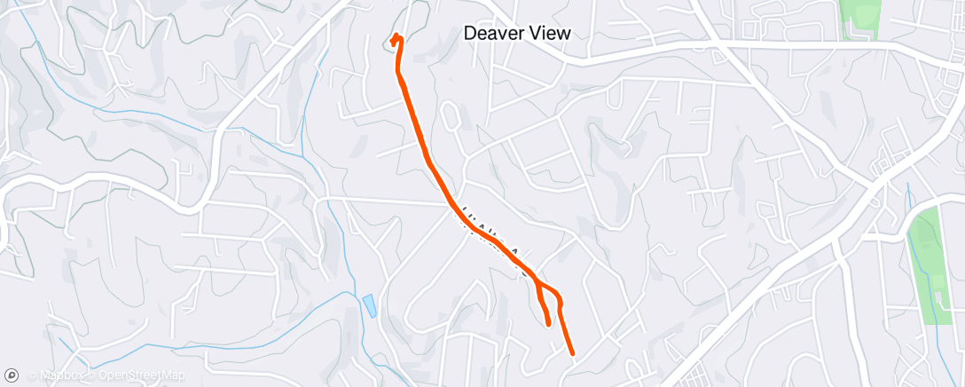 Map of the activity, Afternoon Walk