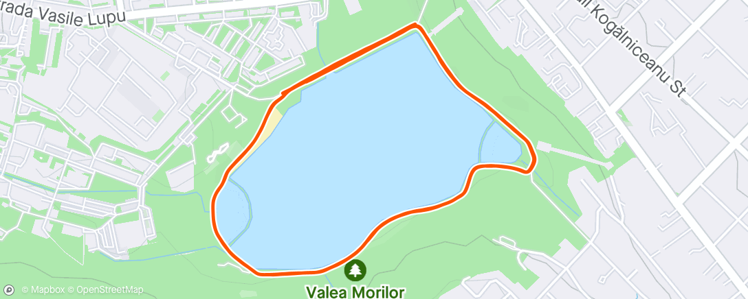 Map of the activity, Morning Run