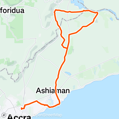 Home to Akosombo and Freetown 160km | 162.2 km Cycling Route on Strava