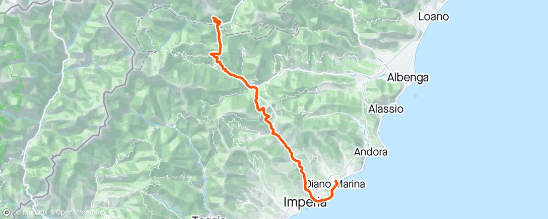 Map of the activity, Giro mattutino