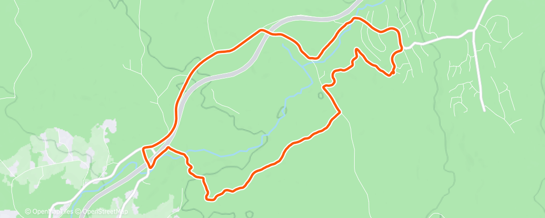 Map of the activity, Stisykling Lygna i mye og løs snø