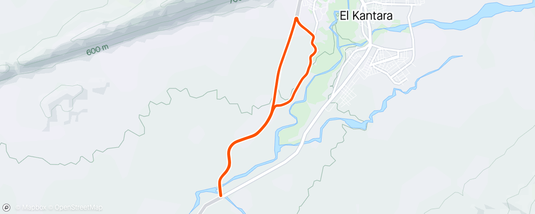 Map of the activity, Tour de Biskra 2024
