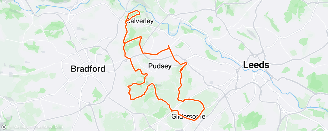 Map of the activity, Morning Ride