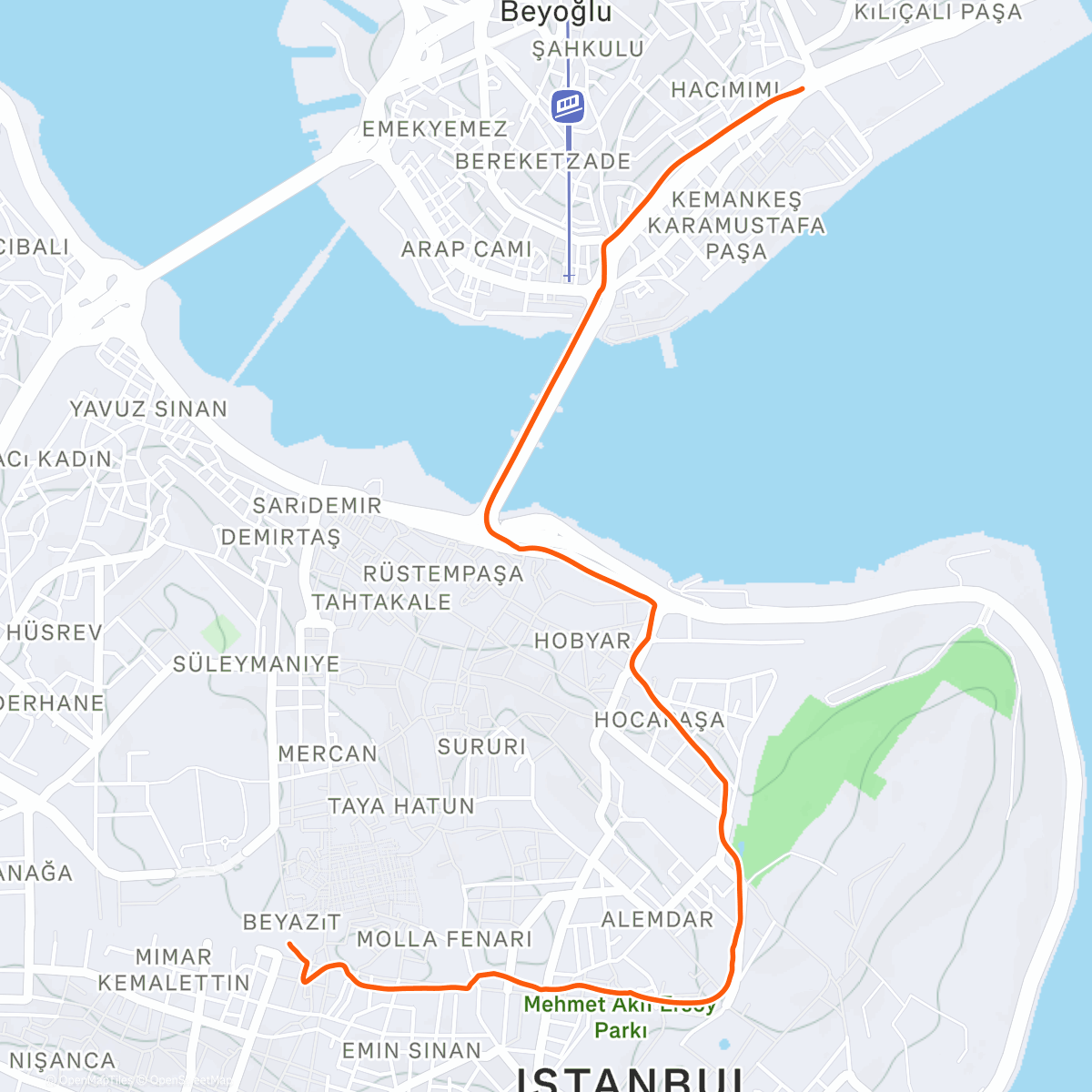 Карта физической активности (tram)