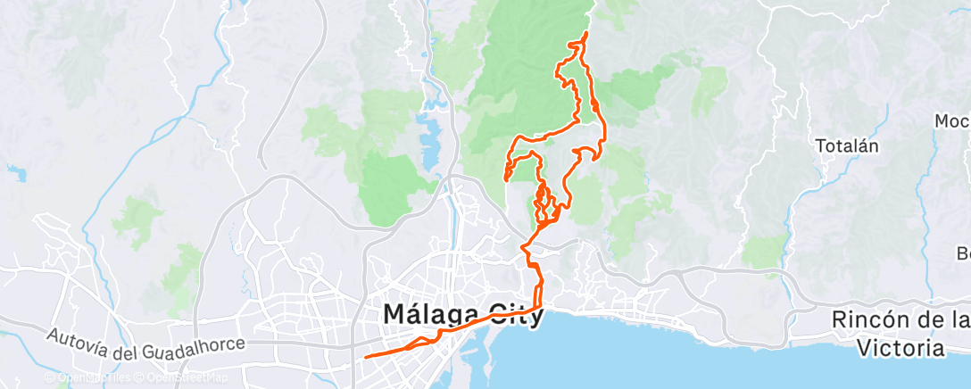 Map of the activity, MTB~Tecnica!