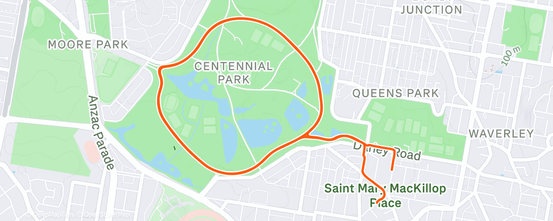 Map of the activity, Afternoon Ride