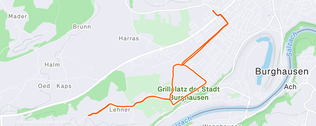 Карта физической активности (Abendlauf)