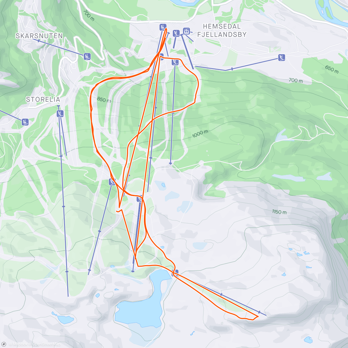 Map of the activity, Lunch Snowboard during Startup Extreme Conference