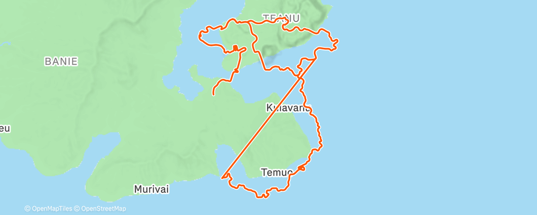 Map of the activity, Zwift