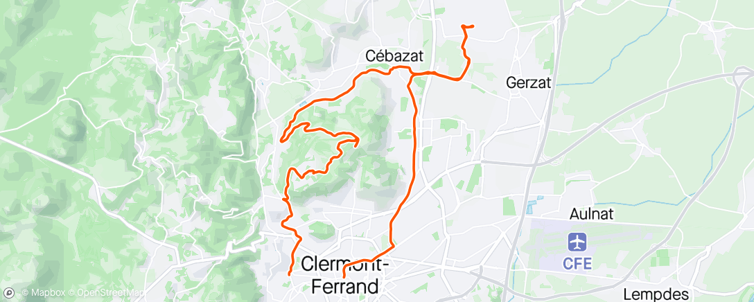 Map of the activity, Graveltaf