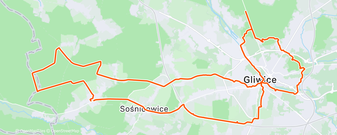 Карта физической активности (Cycling)