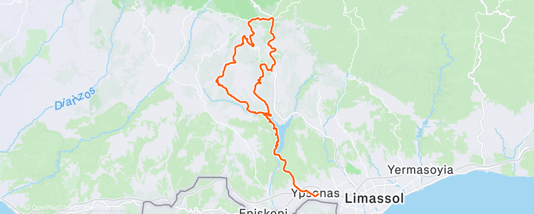 Mapa de la actividad (Morning Ride)