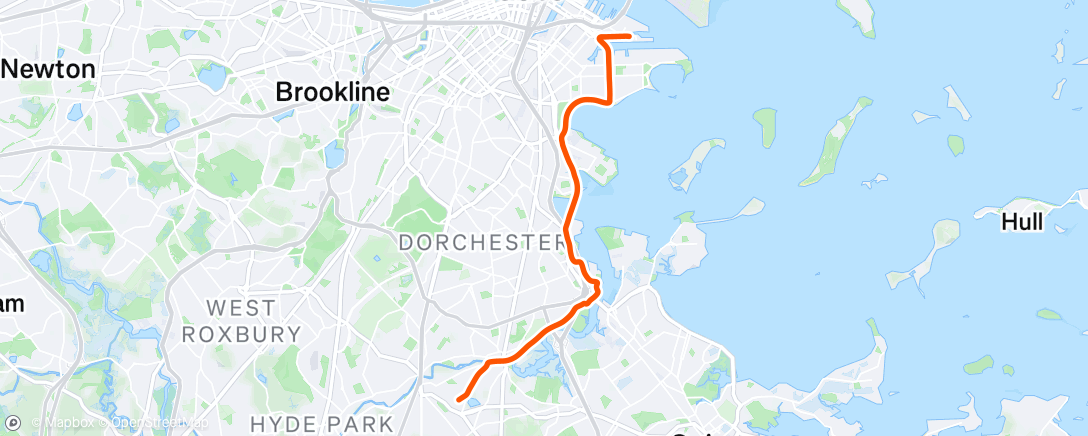 Map of the activity, Afternoon Ride