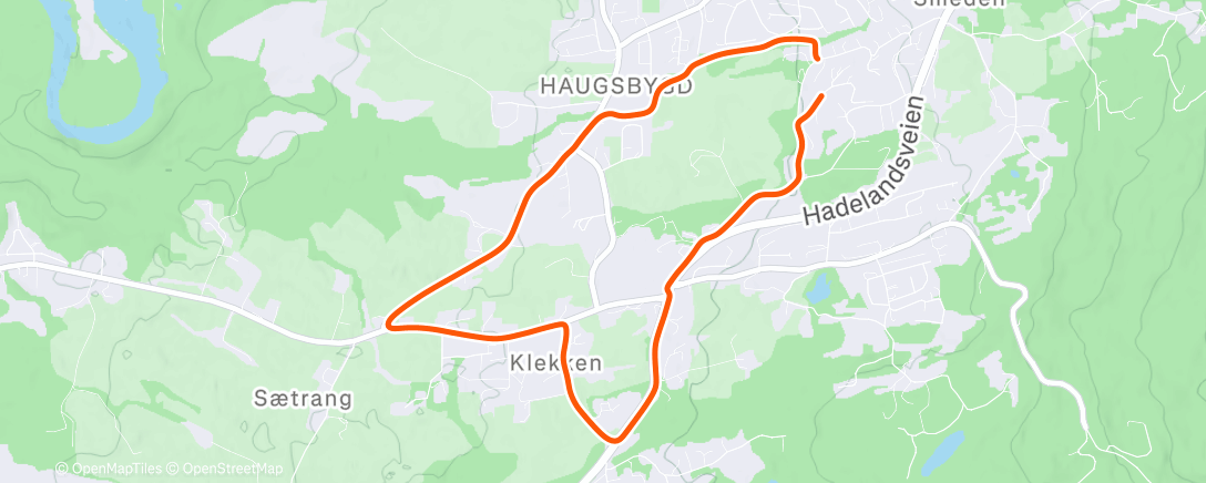 Map of the activity, Gåtur med Nora 🌤️