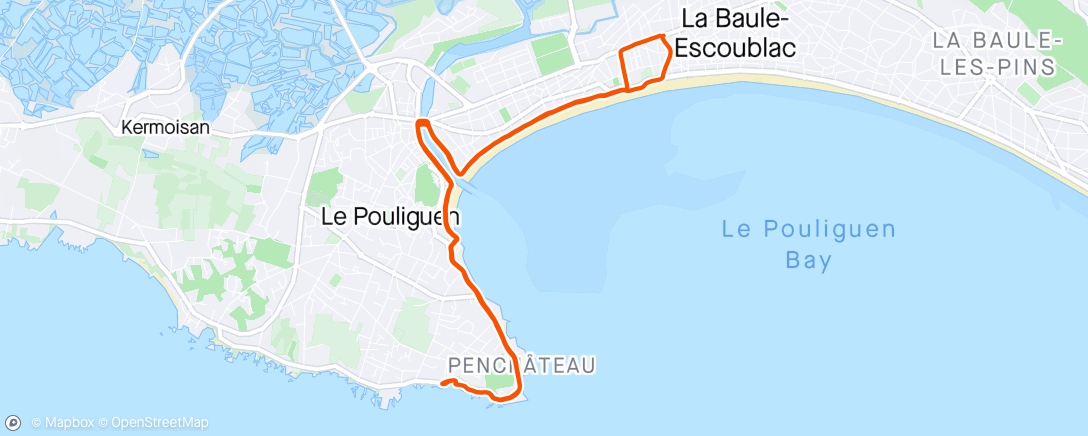 Map of the activity, Trail le midi