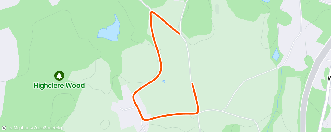 Map of the activity, Highclere Castle Kids Run Lead Runner