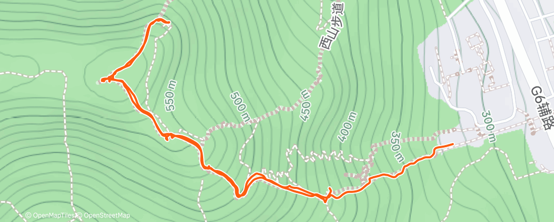 Map of the activity, Утренний хайкинг