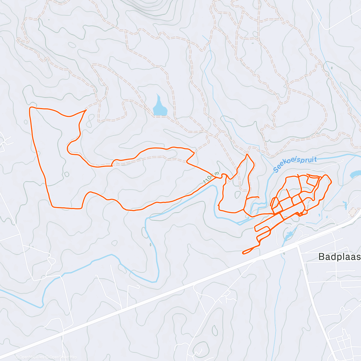 Map of the activity, Morning Gravel Ride