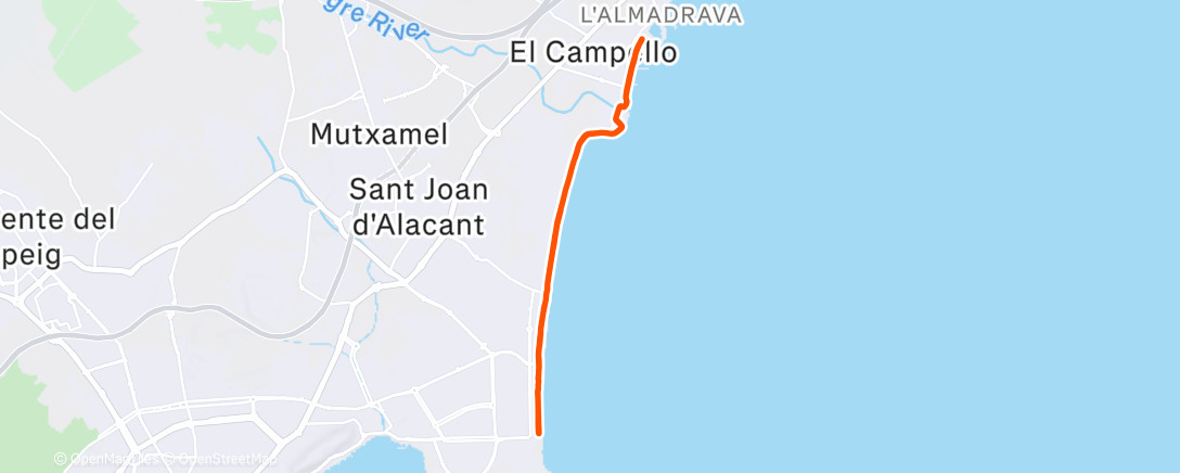 Map of the activity, Ochtendloop