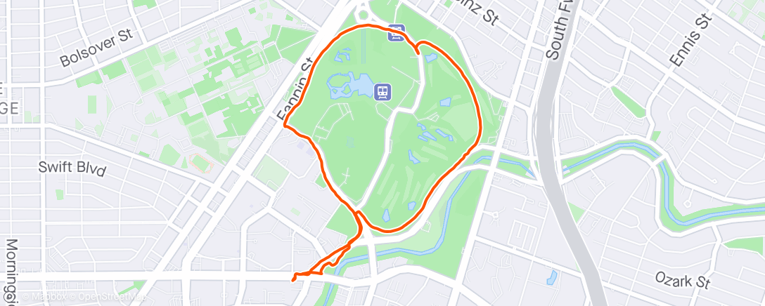 Map of the activity, Did the best I could walking and running. So Humid and after 2 nightmare days of feeling crappy. I’ll take it! 🥵Just move.