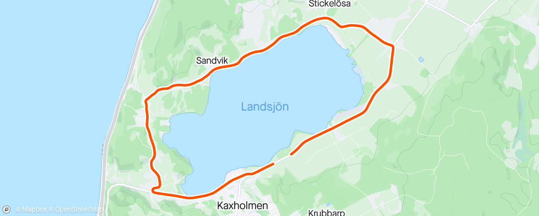Mappa dell'attività Landsjön runt 2024