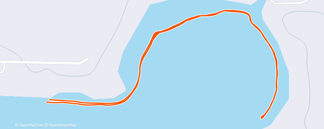 Map of the activity, Morning Sled Pull