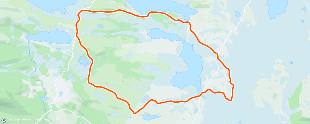 Map of the activity, Nydelig spontan post-påske skitur med Emil på en søndag