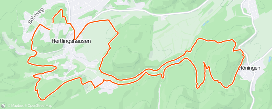 Map of the activity, Pfalztrail Prep