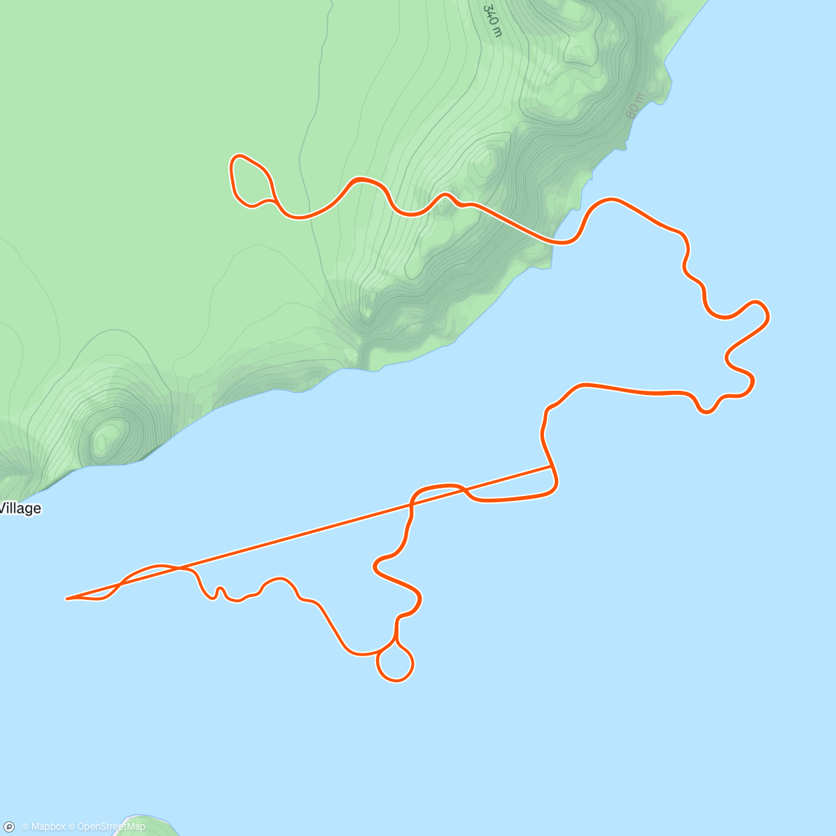 Mapa da atividade, Zwift - Pacer Group Ride: Watopia's Waistband in Watopia with Coco