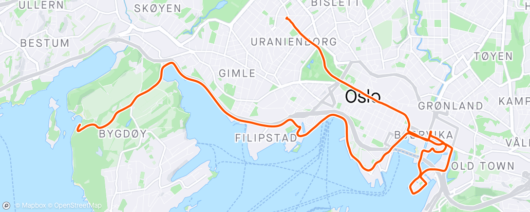 Map of the activity, Morning Run🛒
