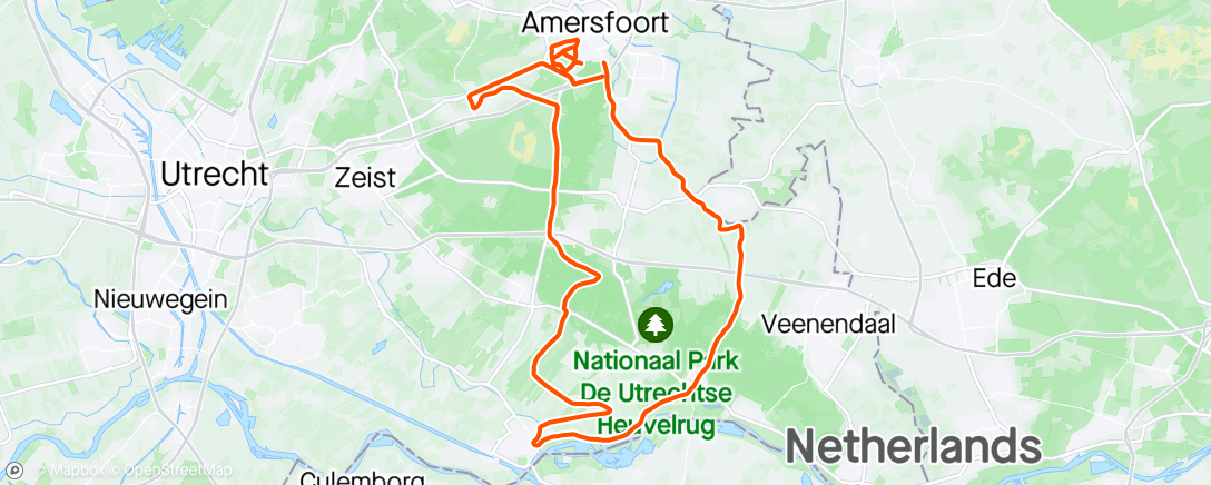 Map of the activity, Back on the Bike