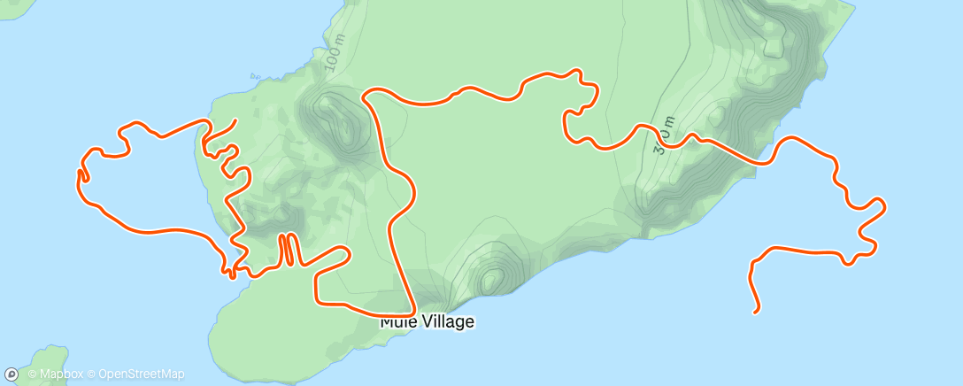 Map of the activity, Zwift - Pacer Group Ride: Triple Flat Loops in Watopia with Miguel