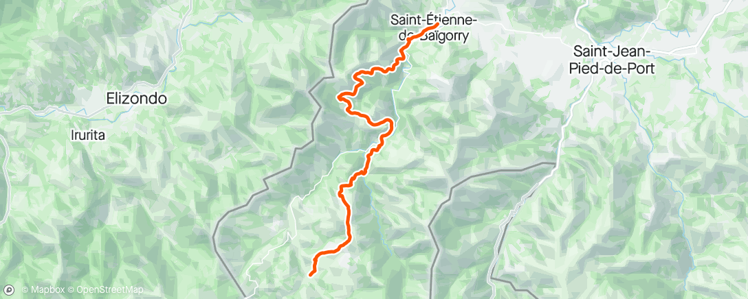 Map of the activity, Trail gourmand @Euskal Trail - partie 1 / 2 25 km du vendredi