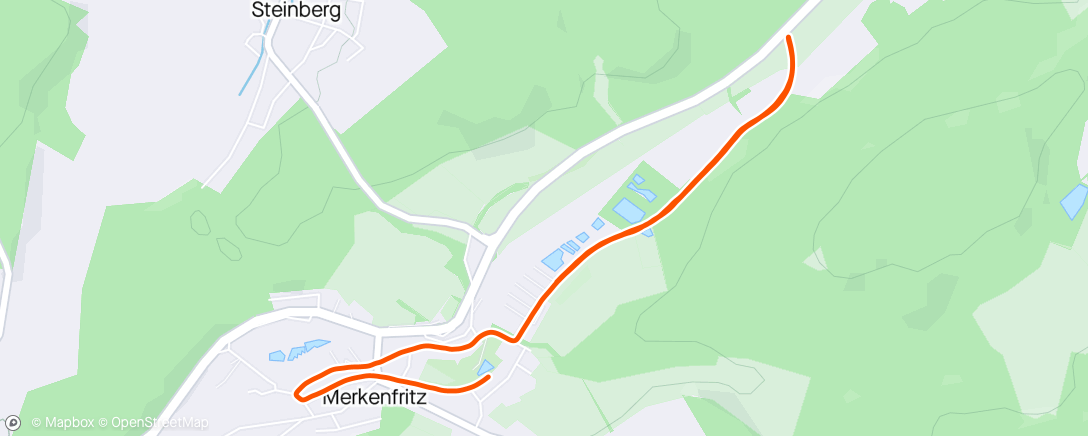 Map of the activity, Maximaler Tempo Lauf