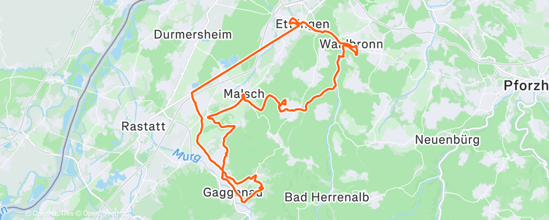 Карта физической активности (Fahrt am Morgen)