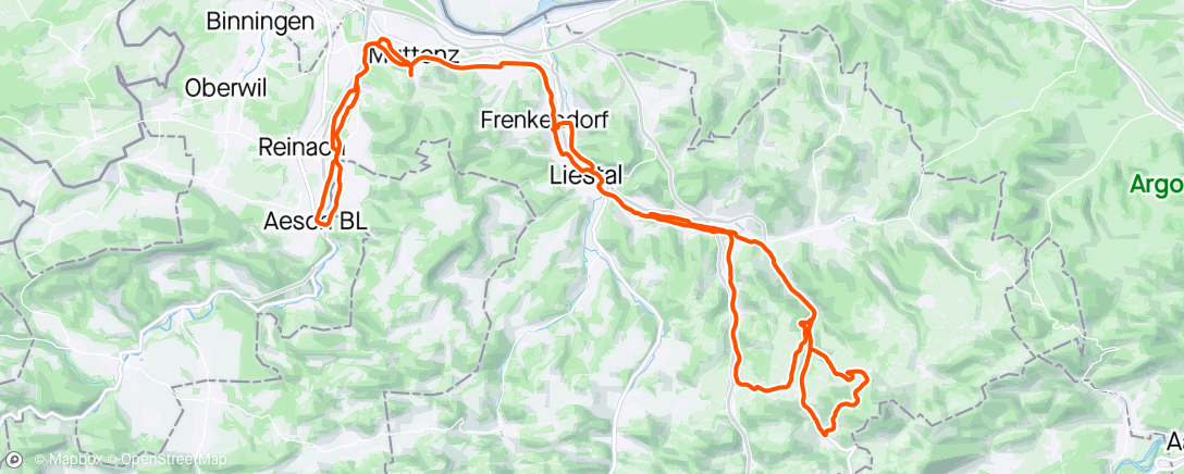 Map of the activity, Sunntigsfahrt 🚴‍♂️🌦❄️