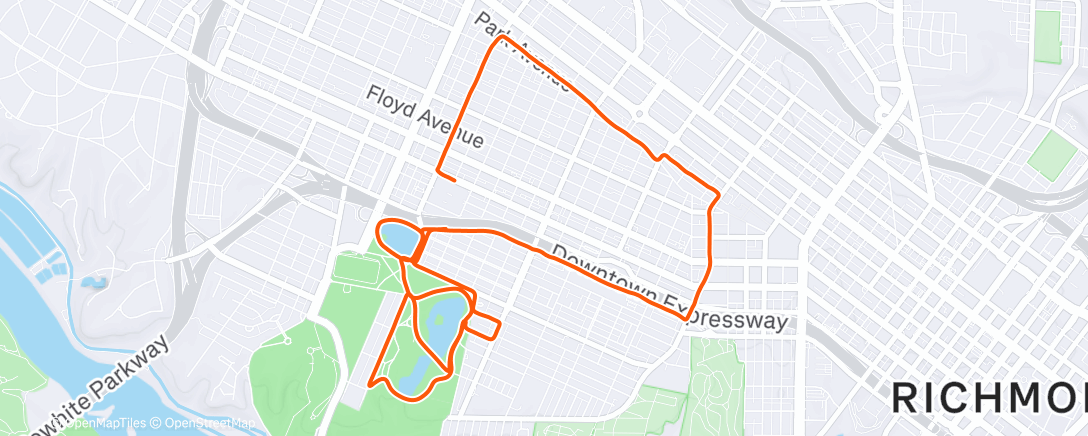 Map of the activity, Lunch Ride