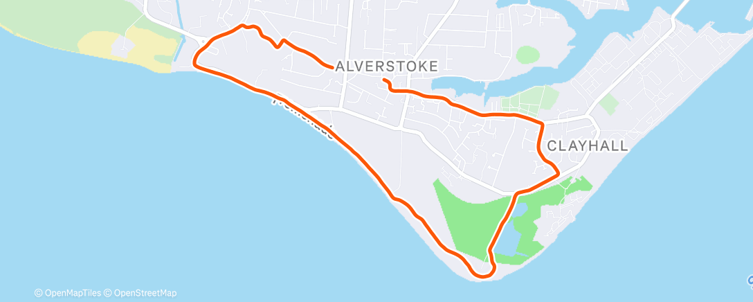 Map of the activity, Lunch Run