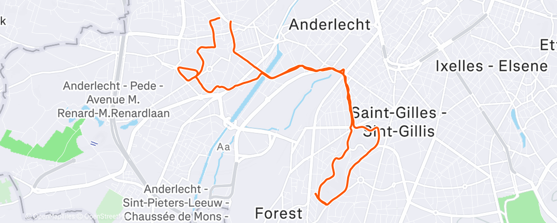 Map of the activity, Duden - Astrid 15k