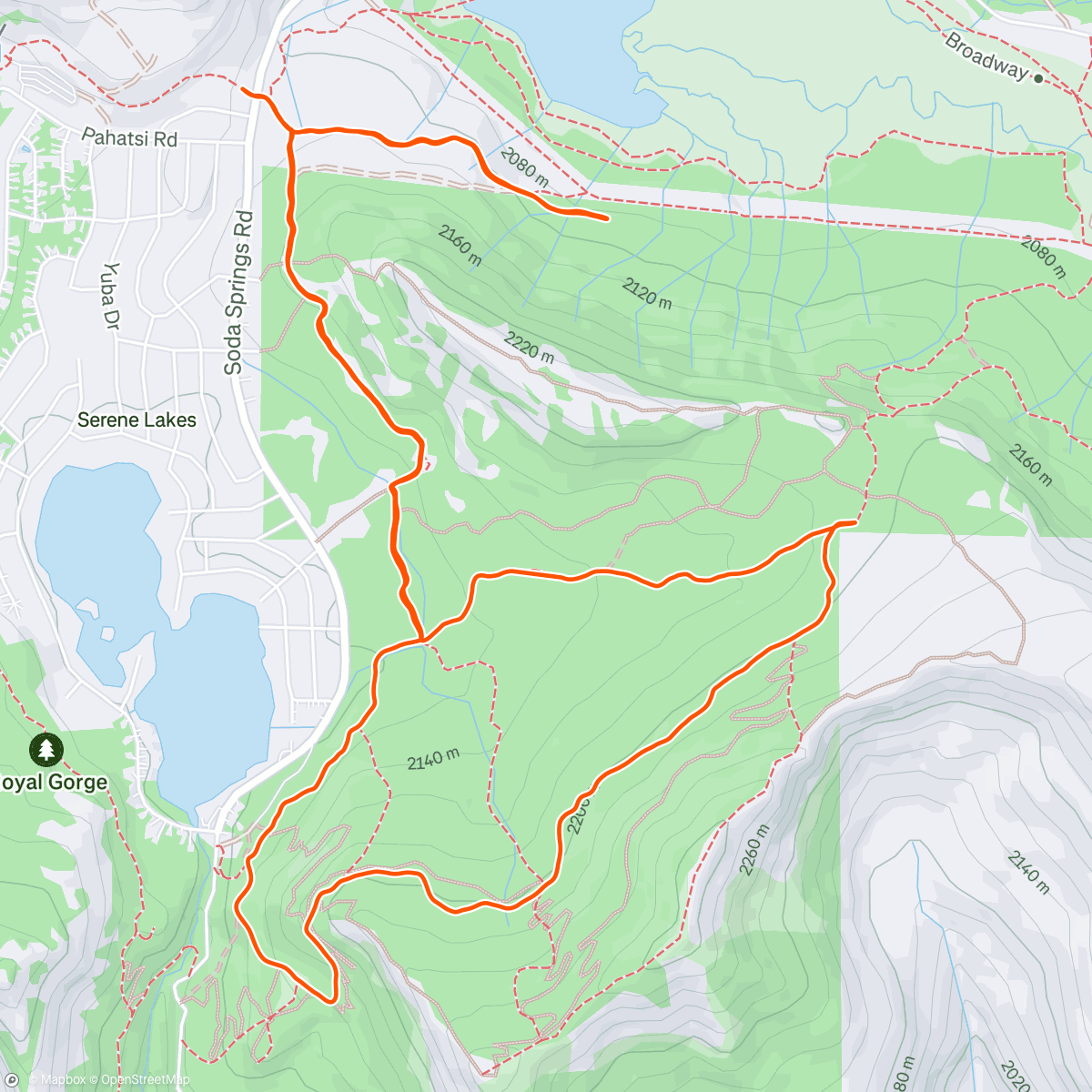 Karte der Aktivität „The first time I’ve ever chosen to classic ski”