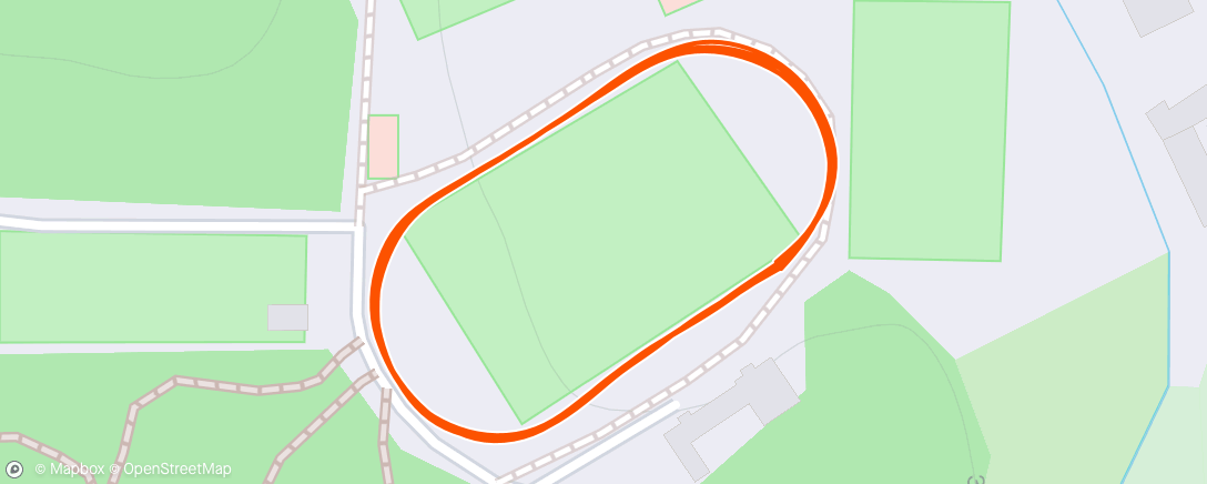 Map of the activity, 4 x 400 m