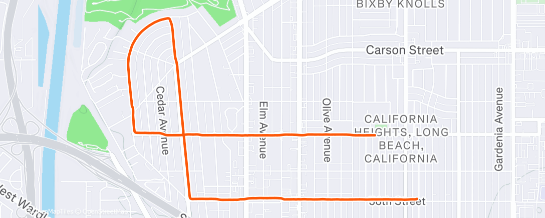 Map of the activity, Lunch Run