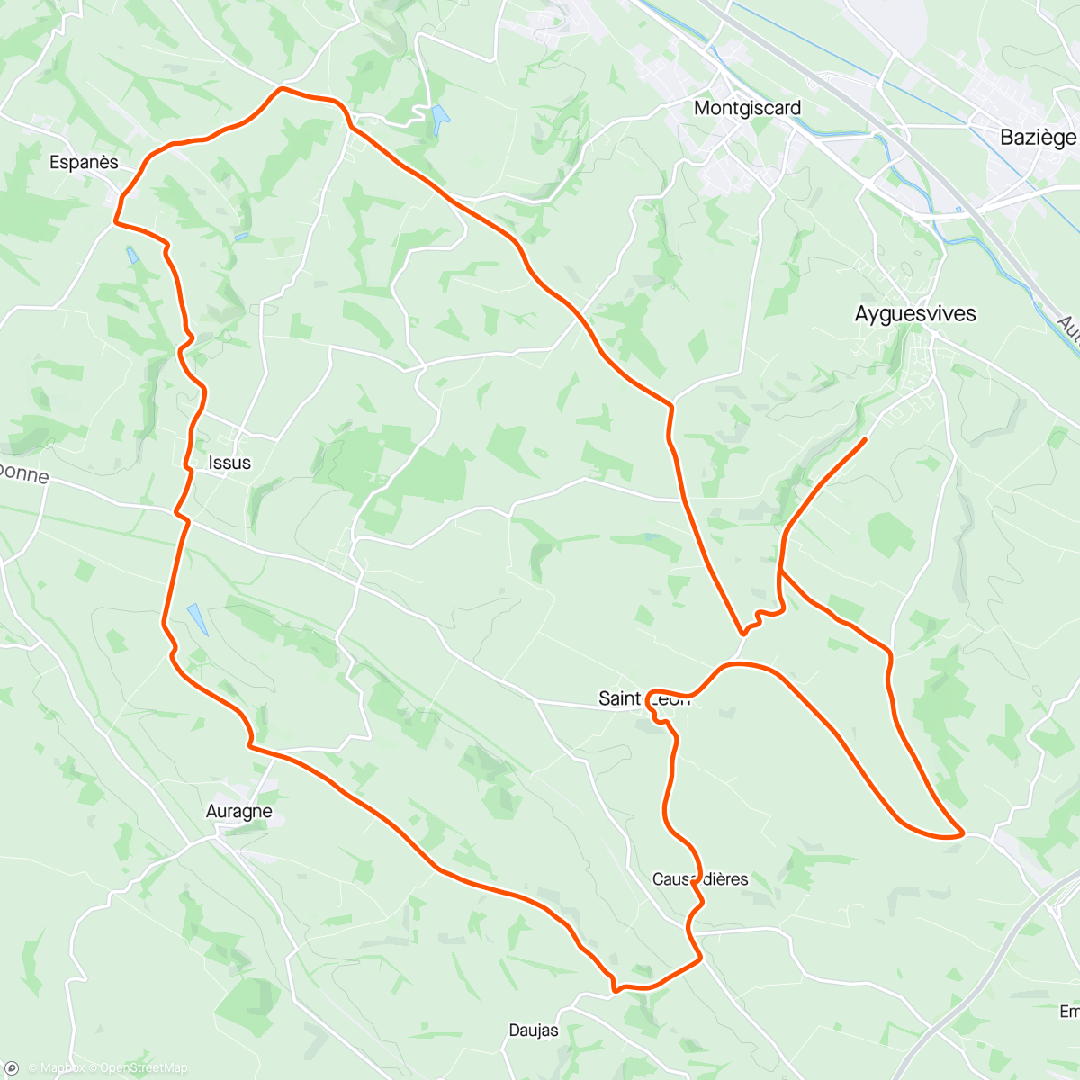 Mapa da atividade, Vélo retrouvé 😝