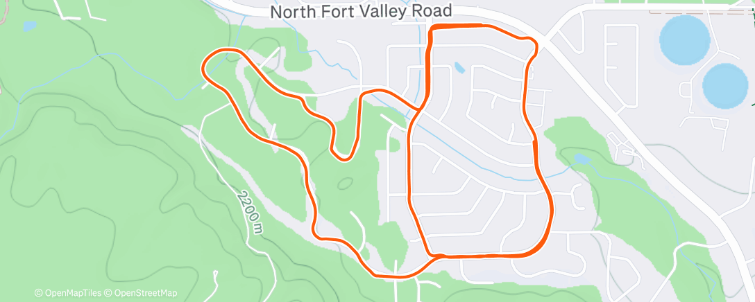 Map of the activity, Morning Run