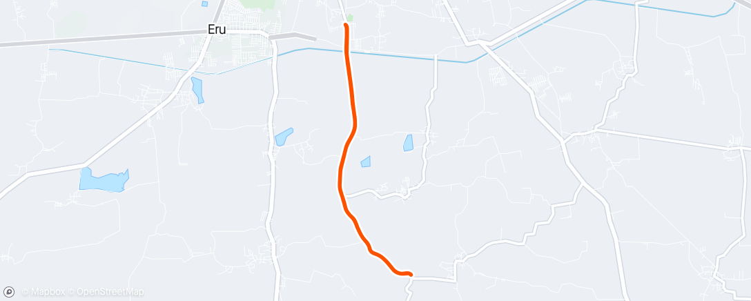 Map of the activity, INTERVAL Run