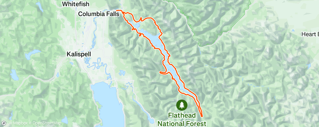 Map of the activity, Right turns ONLY